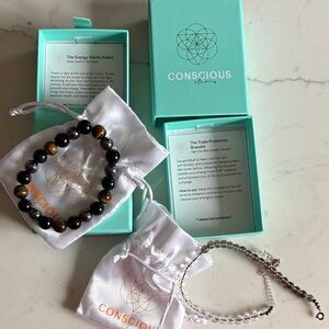 NIB Conscious items bracelet and anklet